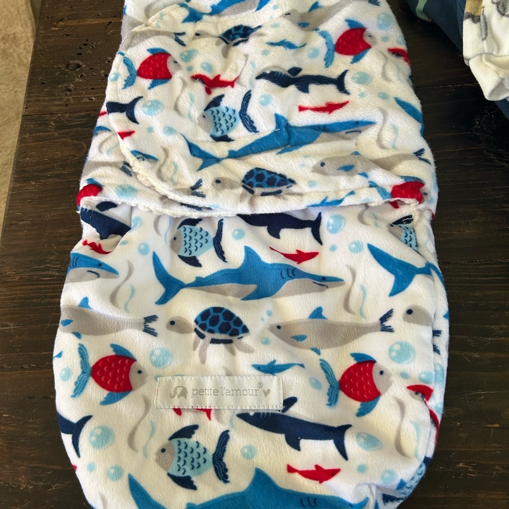 Kids Ocean-Themed Blanket